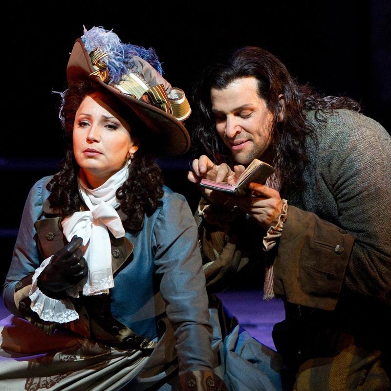 Barbara Frittoli as Donna Elvira with Luca Pisaroni's Leporello in the Met's 'Don Giovanni'